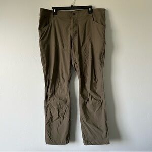 Kuhl Renegade Rock Tapered Pants Burnt Olive Size 40 Hiking Outdoor Gorpcore